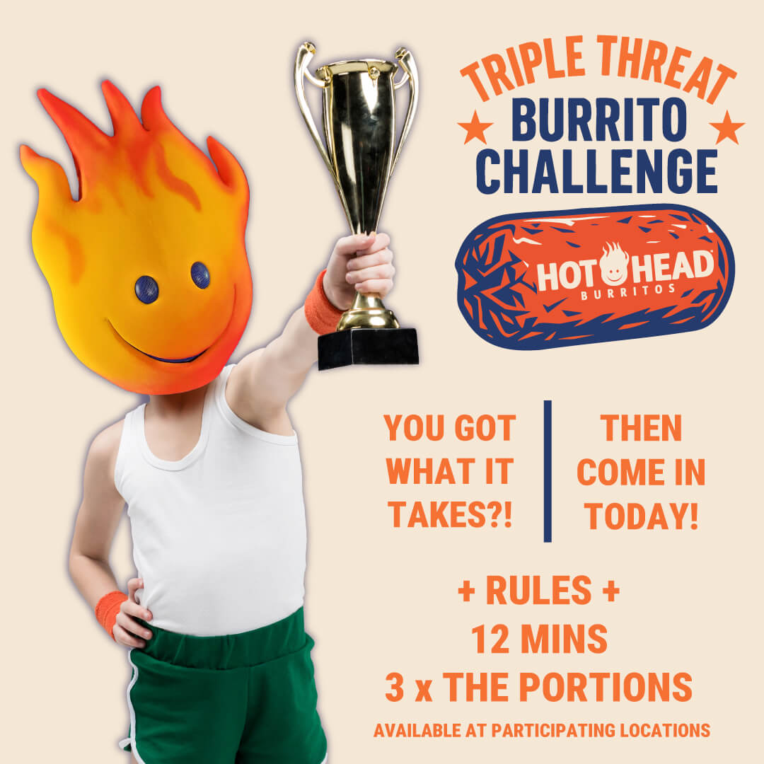 Triple Threat Burrito Challenge