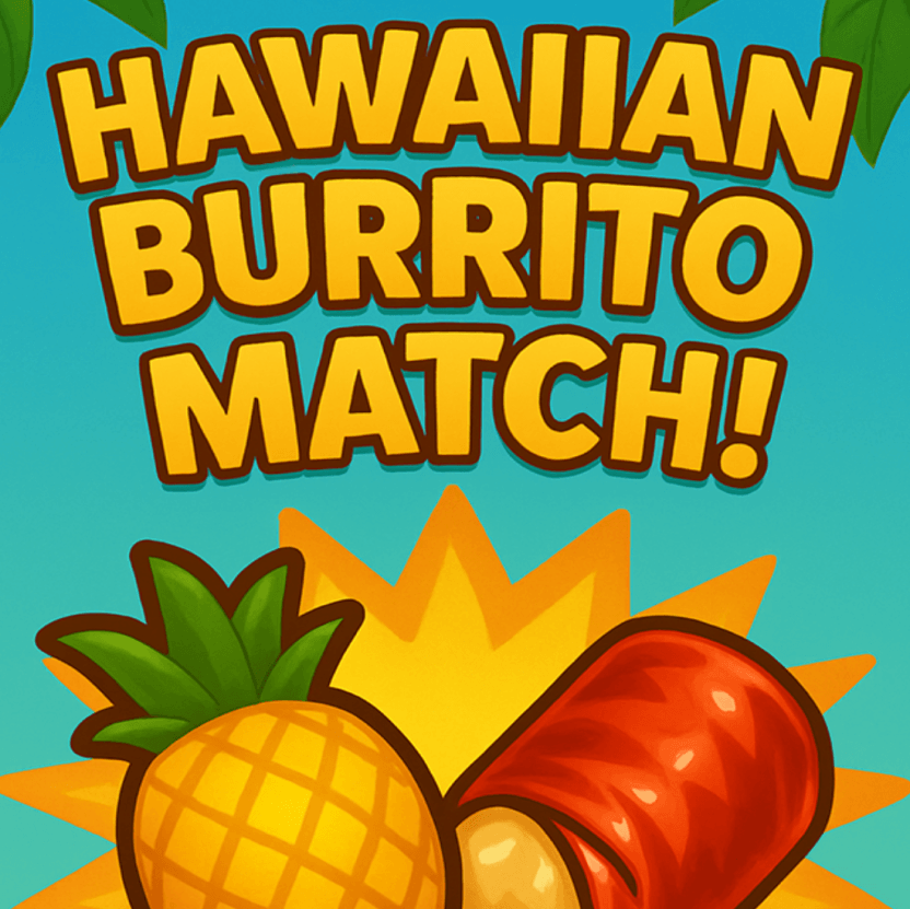 Hawaiian Burrito Match Game Preview