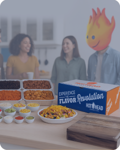 Hot Head Burritos catering spread with various burrito options for events