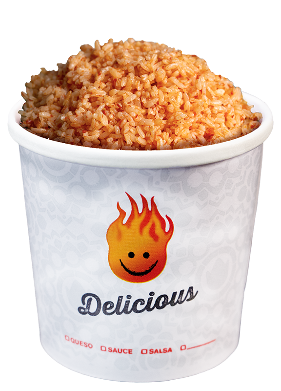 A side serving of seasoned rice