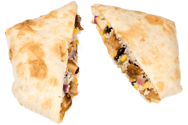 Hot Head quesadilla filled with melted cheese and protein